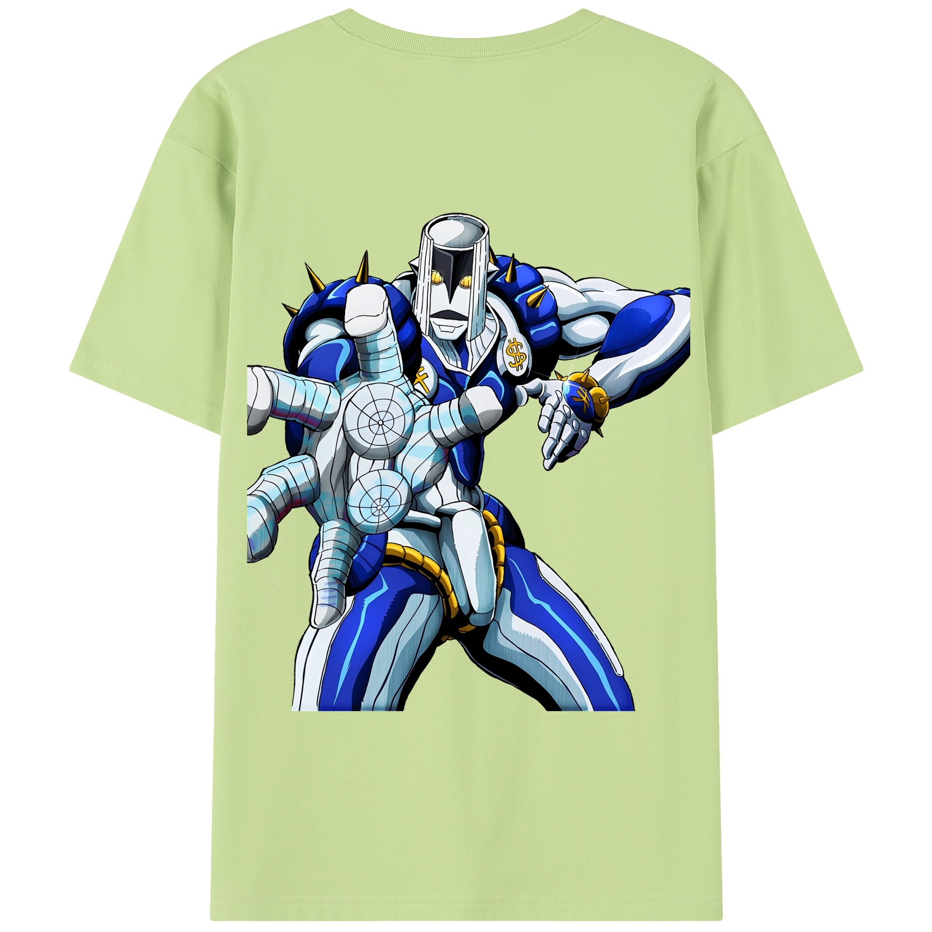 （画像用） ジョジョの奇妙な冒険 虹村億泰 にじむら おくやす JoJo's Bizarre Adventure Nijimura Okuyasu 綿100％半袖Tシャツ（背面プリント）
